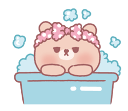 Lovely lazy bear sticker #14241457