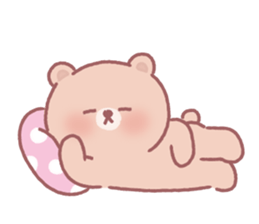 Lovely lazy bear sticker #14241459