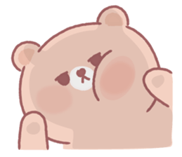Lovely lazy bear sticker #14241460
