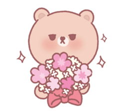 Lovely lazy bear sticker #14241461