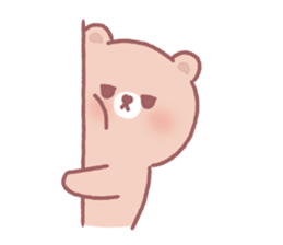 Lovely lazy bear sticker #14241462