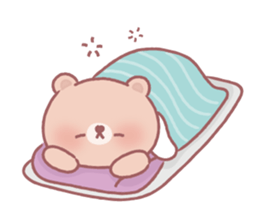 Lovely lazy bear sticker #14241463