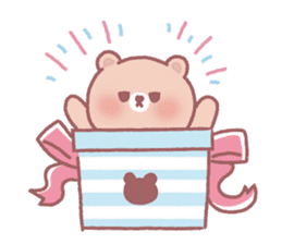 Lovely lazy bear sticker #14241464