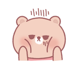 Lovely lazy bear sticker #14241467