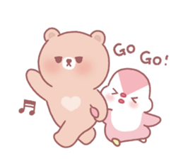 Lovely lazy bear sticker #14241470