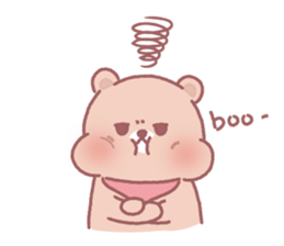 Lovely lazy bear sticker #14241472