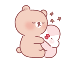 Lovely lazy bear sticker #14241473