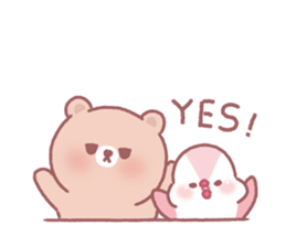 Lovely lazy bear sticker #14241474