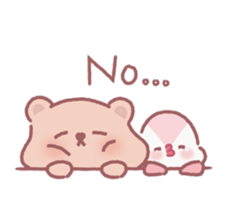 Lovely lazy bear sticker #14241475