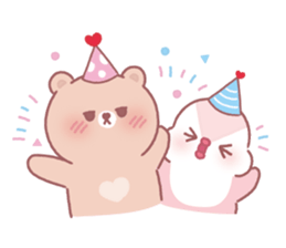 Lovely lazy bear sticker #14241477