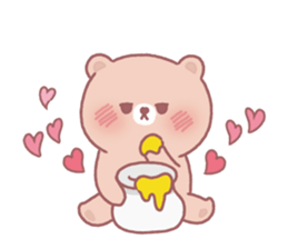Lovely lazy bear sticker #14241478