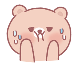 Lovely lazy bear sticker #14241480