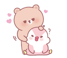 Lovely lazy bear sticker #14241481