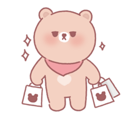 Lovely lazy bear sticker #14241484