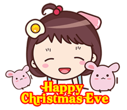 Yolk Girl Xmas sticker #14241591