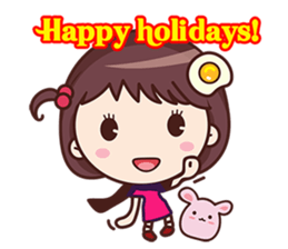 Yolk Girl Xmas sticker #14241592