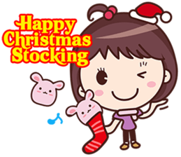 Yolk Girl Xmas sticker #14241597