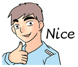 Charming Middle-aged man sticker #14241620