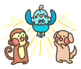 chom-chon friends 2017 New Year Sticker sticker #14242293