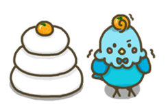 chom-chon friends 2017 New Year Sticker sticker #14242301