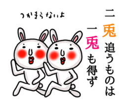 MARO rabbit Proverbs sticker #14242504