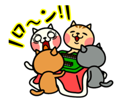 The kotatsu cat moves 2 sticker #14242644