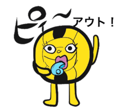 Dodgeball & boy sticker #14242862