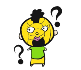 Dodgeball & boy sticker #14242881