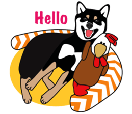 Black Shiba Inu Akira 2 sticker #14243470
