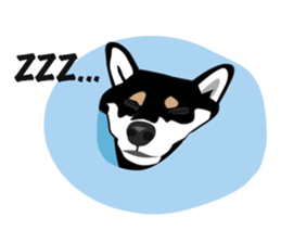 Black Shiba Inu Akira 2 sticker #14243472