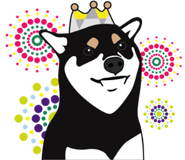 Black Shiba Inu Akira 2 sticker #14243478
