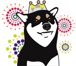 Black Shiba Inu Akira 2 sticker #14243478