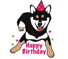 Black Shiba Inu Akira 2 sticker #14243485