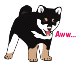 Black Shiba Inu Akira 2 sticker #14243488
