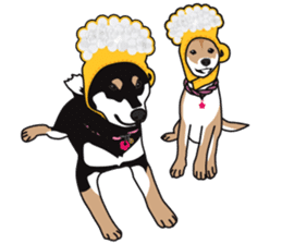 Black Shiba Inu Akira 2 sticker #14243489