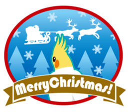 2017 Cockatiel with a cute cheek sticker #14243793