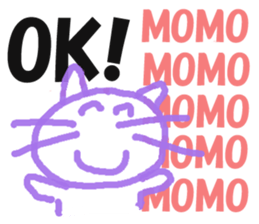 Sticker of cat "MOMO" sticker #14243922