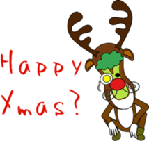 Soft-boiled egg prince for Xmas sticker #14245103