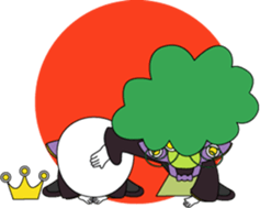 Soft-boiled egg prince for Xmas sticker #14245125