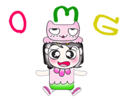 ..Mr. Saki and cat..Pink sticker #14245189