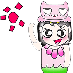 ..Mr. Saki and cat..Pink