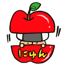 Mr.rice-ball mushroom5 Freely the volume sticker #14245321