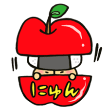 Mr.rice-ball mushroom5 Freely the volume sticker #14245321