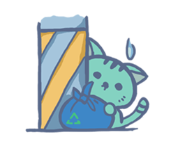 The cat Meow-Meow sticker #14245529