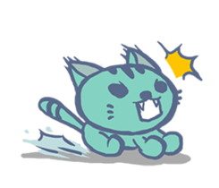 The cat Meow-Meow sticker #14245534