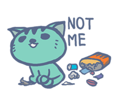 The cat Meow-Meow sticker #14245546