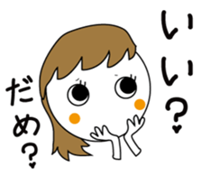 simple natural girl sticker #14245853