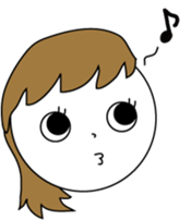 simple natural girl sticker #14245860