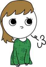 simple natural girl sticker #14245878