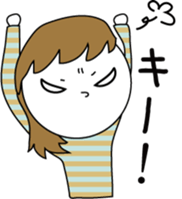 simple natural girl sticker #14245881